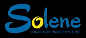 The logo for Solene Solar Hot Water Systems.